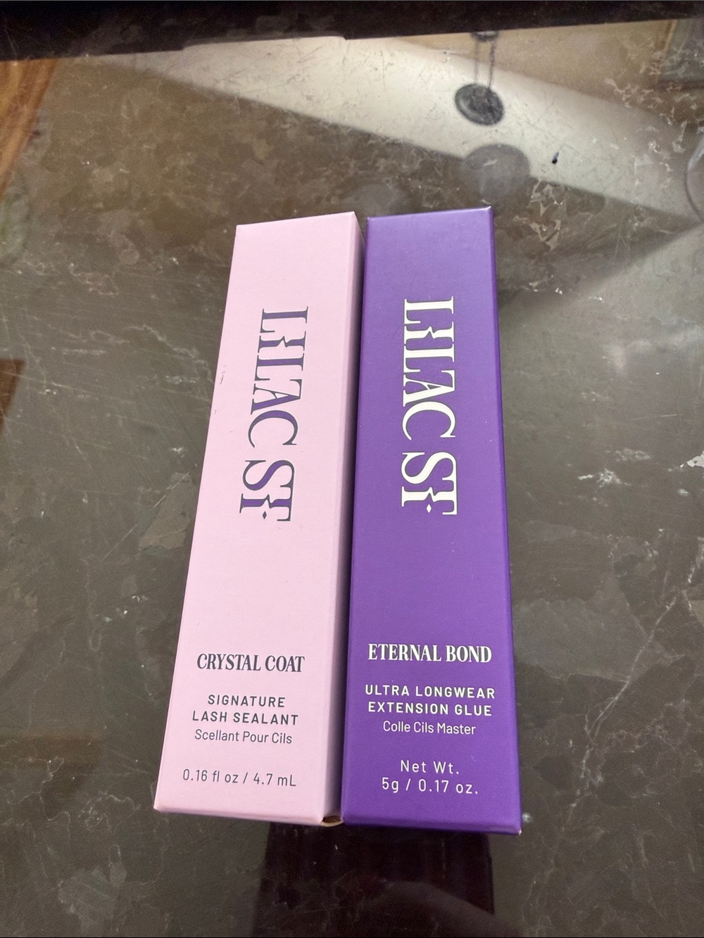 Crystal Coat & Eternal Bond Lash Sealant and Extension Glue - Pink & Purple